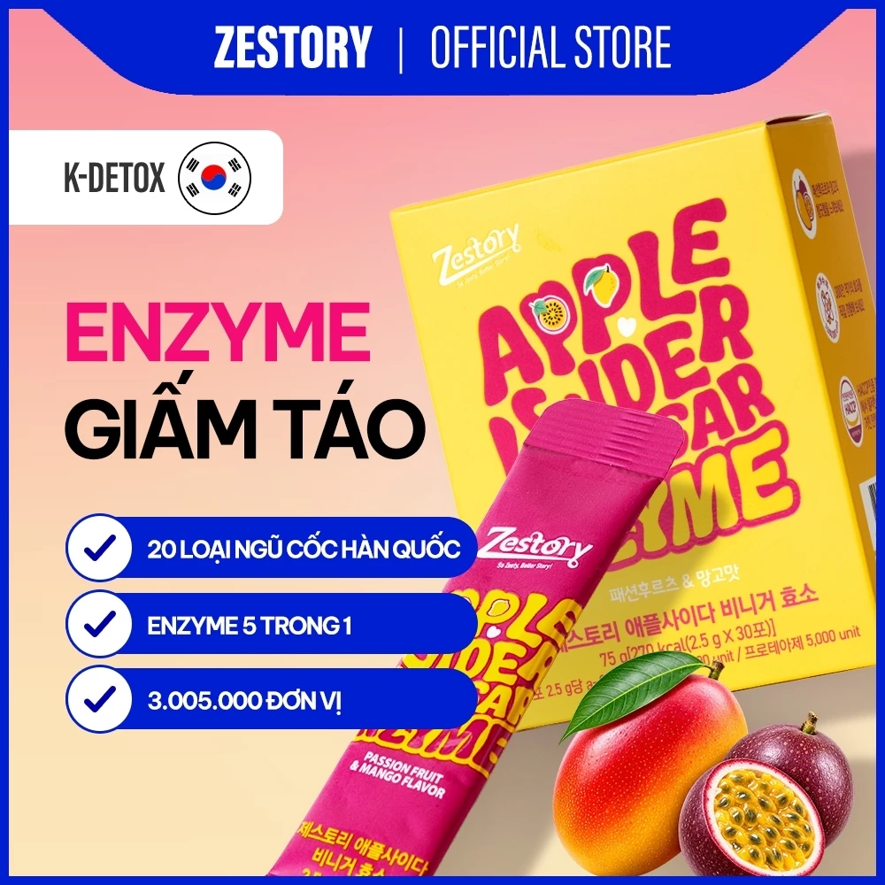 [VN]Zestory Detox Enzyme with Apple Cider Vinegar 30 Sachets