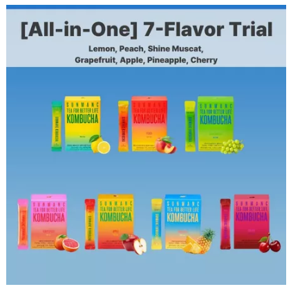 [MY/PH]SUNMANC Daily Kombucha 7 Flavor Trial Pack