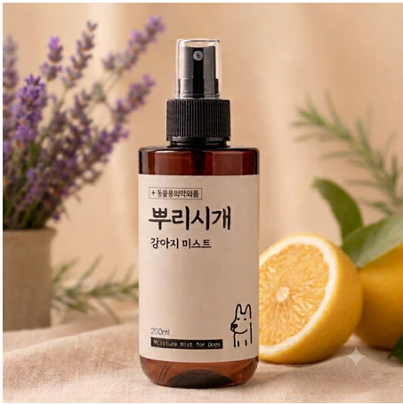 [PPURISIGAE] Premium Dog Fur Care Mist / Moisturizing & Detangling Essence 1 Bottle