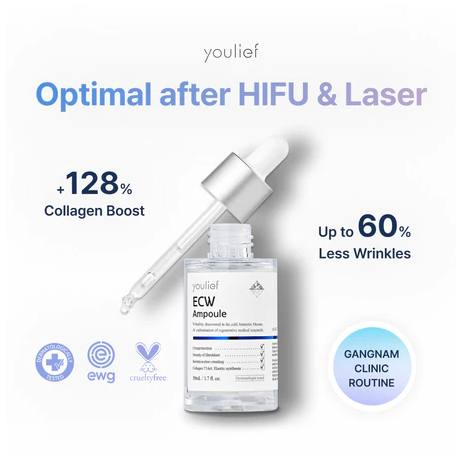 [youlief] 128% Collagen Boost ECW Ampoule Serum 50ml | Gangnam VIP Clinic Glass Skin & Lifting | Post Laser Care Anti-Aging