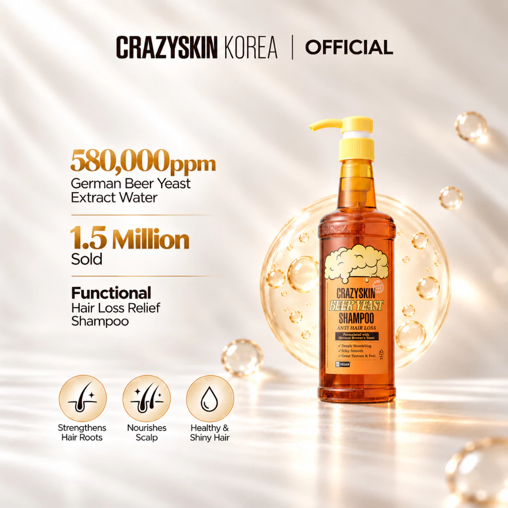 [MY]CRAZYSKIN Beer Yeast Shampoo 500ml