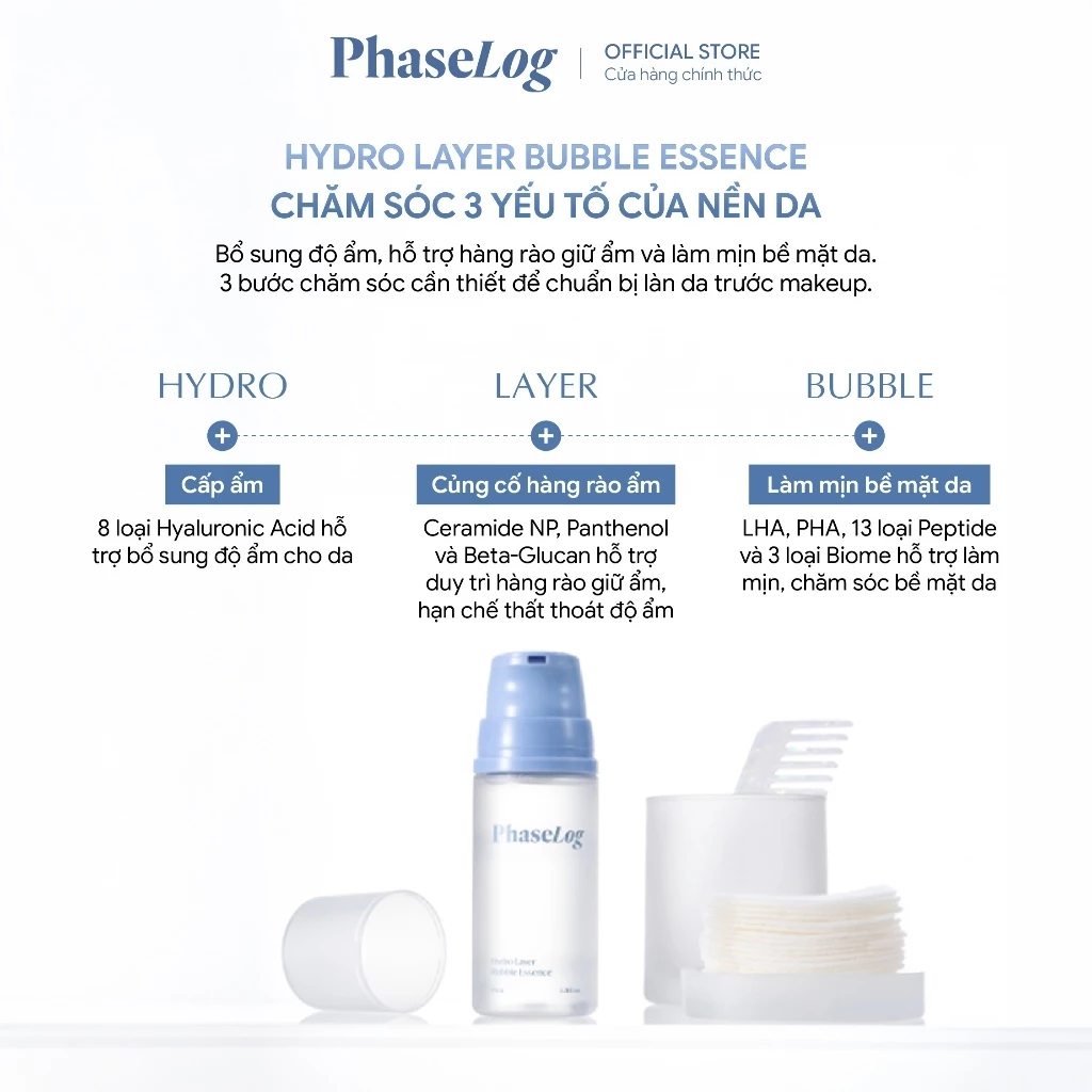 [VN] PHASELOG HYDRO LAYER BUBBLE ESSENCE