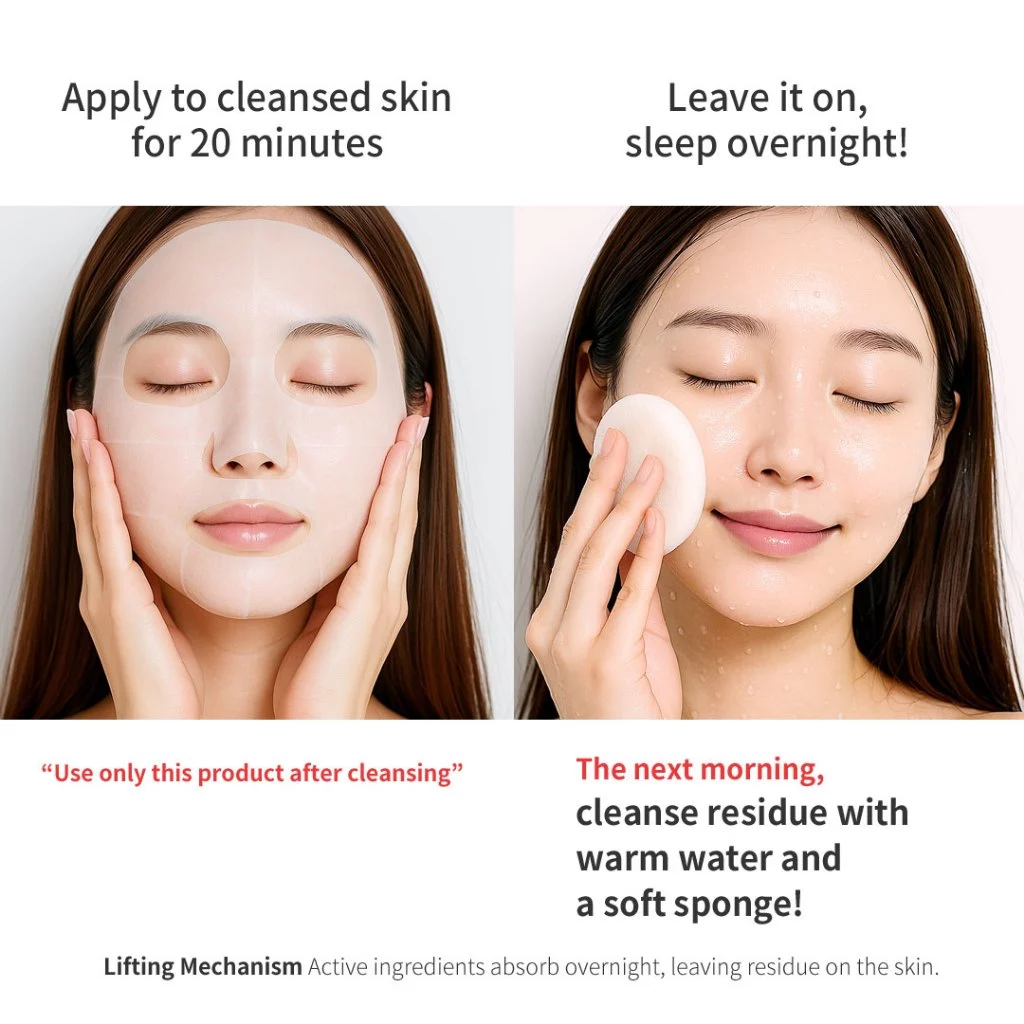 [TH]Brightening & Anti-Wrinkle Double up Lifting Mask